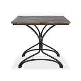 Nyssa Dining Table - Warm Grey Marble | shipping 09/25/2026
