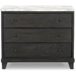 Featuring Odette White Statuario Marble Nightstand by Four Hands at Amethyst Home. Experience luxury and elegance with our Odette White Statuario Marble Nightstand. Made from premium marble, this stunning piece adds a touch of sophistication to any bedroom. Organize your essentials with the included nightstand, while also elevating your space with its int. Amethyst Home provides interior design, new home construction design consulting, vintage area rugs, and lighting in the Kansas City metro area.