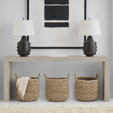 Featuring Orly Large Table Lamp Garden Bronze by Visual Comfort at Amethyst Home. Experience the epitome of elegance with the Orly Large Table Lamp in Garden Bronze. The sleek and sophisticated lamp adds an artful touch to any room, while providing warm and inviting light. Made with luxurious materials and impeccable craftsmanship, it's the perfect addition to your home decor.
Ov. Amethyst Home provides interior design, new construction, custom furniture, and area rugs in the Washington metro area