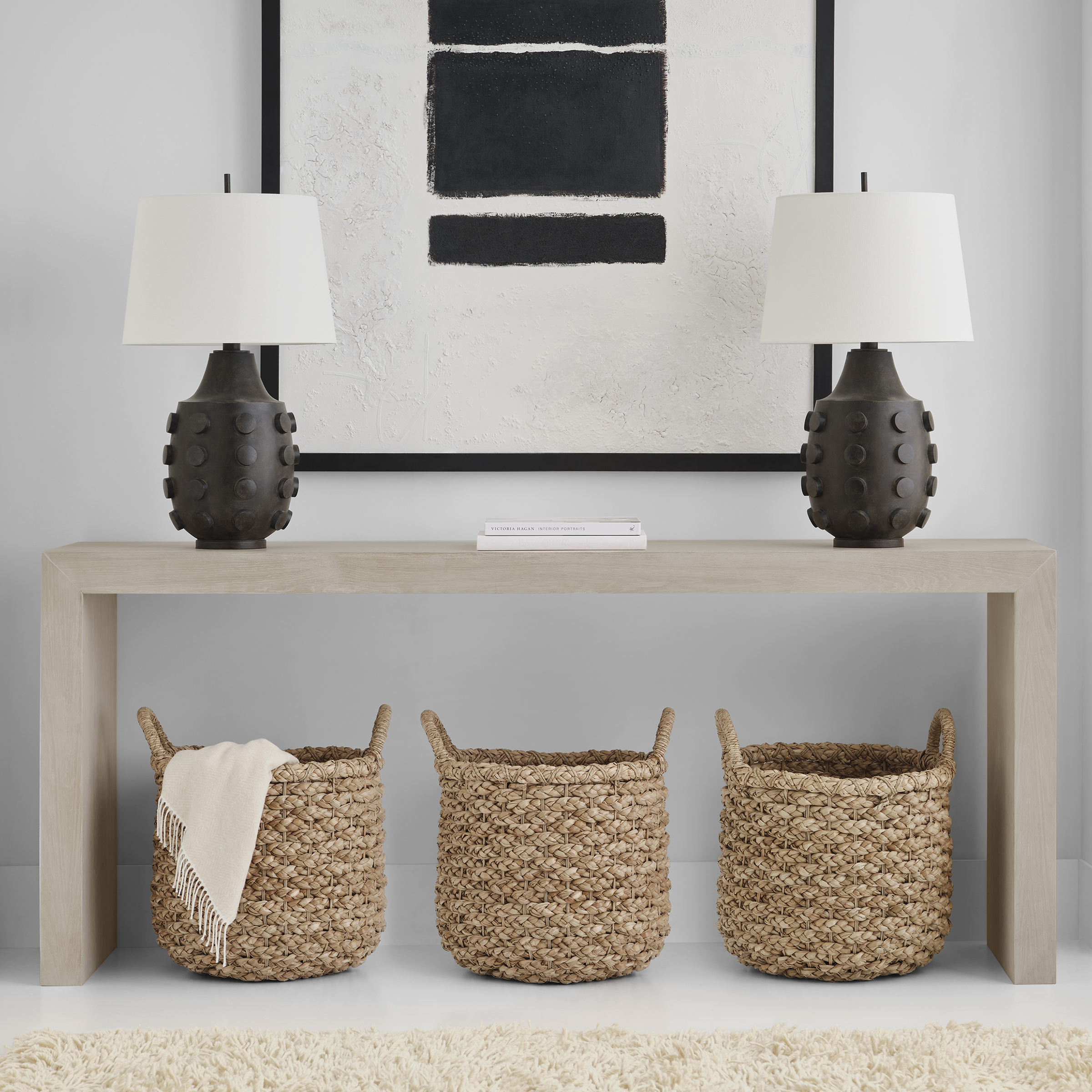 Featuring Orly Large Table Lamp Garden Bronze by Visual Comfort at Amethyst Home. Experience the epitome of elegance with the Orly Large Table Lamp in Garden Bronze. The sleek and sophisticated lamp adds an artful touch to any room, while providing warm and inviting light. Made with luxurious materials and impeccable craftsmanship, it's the perfect addition to your home decor.
Ov. Amethyst Home provides interior design, new construction, custom furniture, and area rugs in the Washington metro area