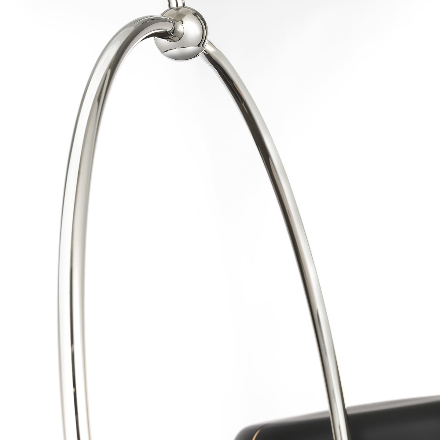 Featuring Oso 54" Linear Arched Pendant Polished Nickel by Visual Comfort at Amethyst Home. Introducing the Oso 54" Linear Arched Pendant in Polished Nickel. This exquisite pendant adds a touch of elegance and sophistication to any space. Its linear arched design creates a statement focal point while the polished nickel finish adds a touch of luxury. Elevate your decor with the Oso P. Amethyst Home provides interior design, new construction, custom furniture, and area rugs in the Austin metro area