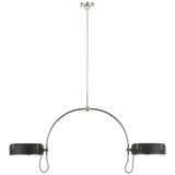 Featuring Oso 54" Linear Arched Pendant Polished Nickel by Visual Comfort at Amethyst Home. Introducing the Oso 54" Linear Arched Pendant in Polished Nickel. This exquisite pendant adds a touch of elegance and sophistication to any space. Its linear arched design creates a statement focal point while the polished nickel finish adds a touch of luxury. Elevate your decor with the Os. Amethyst Home provides interior design, new construction, custom furniture, and area rugs in the Park City metro area