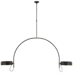 Featuring Oso 72" Linear Arched Pendant Modern Iron and Hand-Rubbed Antique Brass by Visual Comfort at Amethyst Home. Elevate your space with the Oso 72" Linear Arched Pendant. Crafted with modern iron and hand-rubbed antique brass, its elegant design adds a touch of luxury to any room. Experience the sophistication and exclusivity of this pendant's linear arched shape. Perfect for . Amethyst Home provides interior design, new construction, custom furniture, and area rugs in the Houston metro area