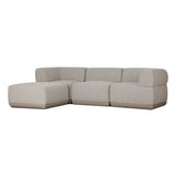 Evander Outdoor 3 Pc Sectional W/ Ottoman - Ramiro Ecru