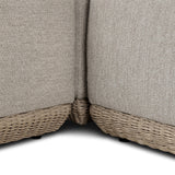 Evander Outdoor 3 Pc Sectional W/ Ottoman - Ramiro Ecru