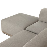 Evander Outdoor 3 Pc Sectional W/ Ottoman - Ramiro Ecru