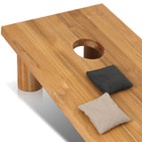 Outdoor Bag Toss Set - Aged Natural Teak | shipping 10/25/2026