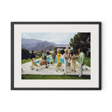Palm Springs Party by Slim Aarons - Black Maple