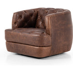 Paul Raleigh Cigar Swivel Chair  Four Hands