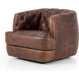 Paul Raleigh Cigar Swivel Chair  Four Hands