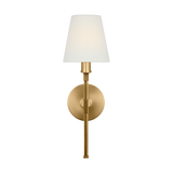 Featuring Perth Single Medium Sconce Burnished Brass by Visual Comfort at Amethyst Home. The Perth Single Medium Sconce in Burnished Brass adds a touch of elegance to any space. Crafted with a timeless sconce design, this piece offers warm and ambient lighting. Perfect for creating a sophisticated and exclusive atmosphere in any room.
Overall Dimensions: 5.5" L x 5.5" W x 17" H. Amethyst Home provides interior design, new construction, custom furniture, and area rugs in the Monterey metro area