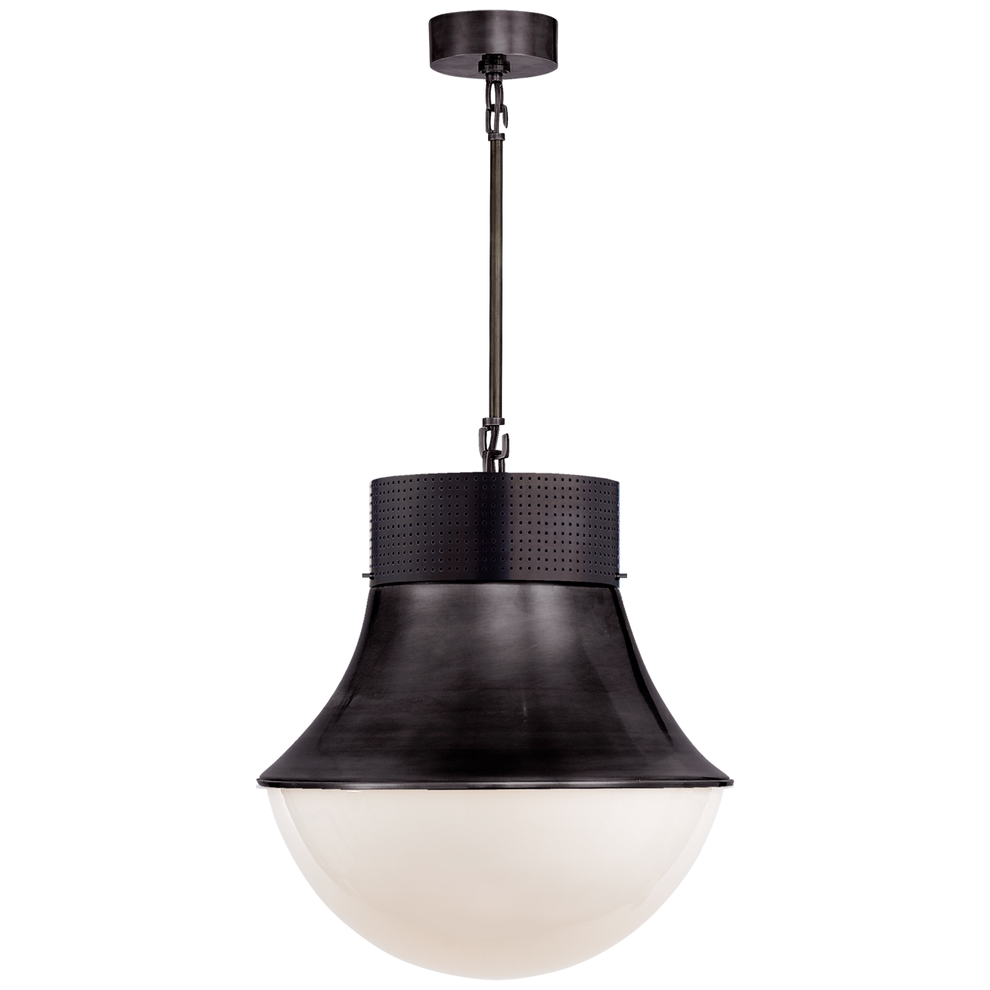 Featuring Precision Large Pendant Bronze by Visual Comfort at Amethyst Home. Defined by its signature perforated metal, Kelly Wearstler's Precision series explores the harmonious relationship between light and form. Featuring bold architectural lines that range from minimalist silhouettes to statement shapes, the modern designs diffuse and reflect light to add delicate texture an. Amethyst Home provides interior design, new construction, custom furniture, and area rugs in the Des Moines metro area