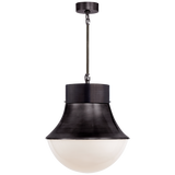 Featuring Precision Large Pendant Bronze by Visual Comfort at Amethyst Home. Defined by its signature perforated metal, Kelly Wearstler's Precision series explores the harmonious relationship between light and form. Featuring bold architectural lines that range from minimalist silhouettes to statement shapes, the modern designs diffuse and reflect light to add delicate texture . Amethyst Home provides interior design, new construction, custom furniture, and area rugs in the Laguna Beach metro area