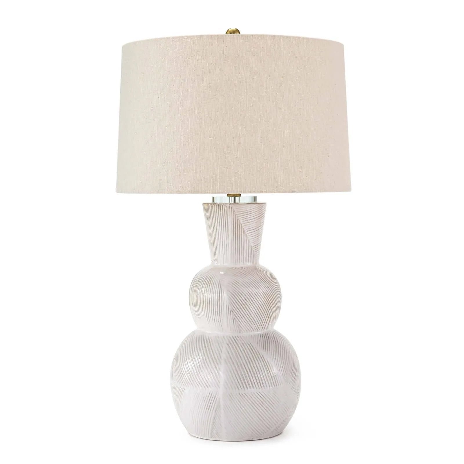 With its alluring silhouette, the Hugo ceramic table lamp brings contemporary appeal and modern contrast to interiors. Employing a specialized glazing technique, master artisans hand-shape earthenware to produce a luxurious finish for subtle highs and lows that shift with the light source above. Amethyst Home provides interior design, new home construction design consulting, vintage area rugs, and lighting in the Houston metro area.