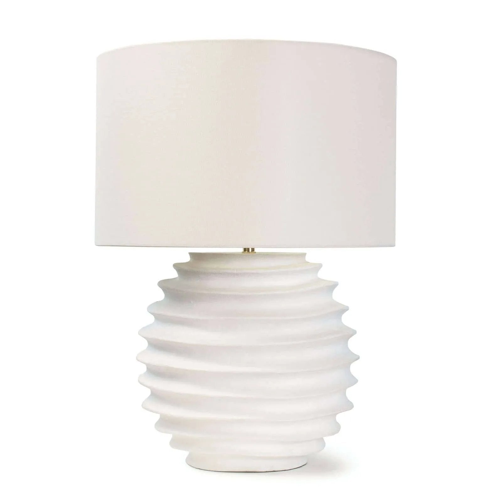 A tactile white finish on the Nabu table lamp accentuates its accordion-like base. Its simple air yet artisan feel would make for a beautiful welcome in an entryway. Amethyst Home provides interior design, new home construction design consulting, vintage area rugs, and lighting in the Calabasas metro area.