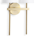 Sleek and elegant, the Toni Sconce Double is a minimalist solution that brings a touch of sophistication to any space. This double armed sconce seamlessly combines simplicity with functionality, featuring two natural linen lamp shades and a natural brass finish that radiates timeless charm. Amethyst Home provides interior design, new home construction design consulting, vintage area rugs, and lighting in the Miami metro area.