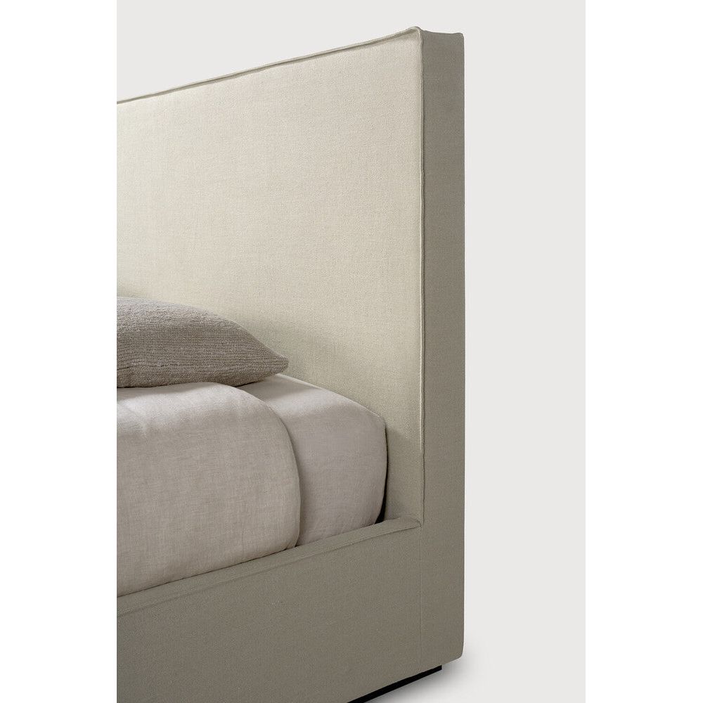 Featuring Revive Frame Only Linen Us King Headboard And Bed Frame by Ethnicraft at Amethyst Home. Find solace in the Revive bed, where comfort meets practicality. Its linen headboard, effortlessly removable for dry cleaning, ensures a fresh and inviting space. Stitched details add a touch of refined elegance and create a soft backdrop that whispers tranquility into the bedroom.Weig. Amethyst Home provides interior design, new construction, custom furniture, and area rugs in the Portland metro area