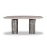 Rhys Dining Table - Ecru Marble | shipping 10/15/2026