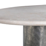 Rhys Dining Table - Ecru Marble | shipping 10/15/2026