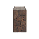 Ridge Outdoor Console Table - Stained Saddle Brown-Teak Root | shipping 09/15/2026