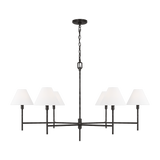 Featuring Ridgewood Extra Large Chandelier Aged Iron by Visual Comfort at Amethyst Home. Transform your space into a luxurious haven with the Ridgewood Extra Large Chandelier. This exquisite piece, crafted in aged iron, will add a touch of sophistication to any room. With its grand size and stunning design, it's the perfect statement piece for your home. Elevate your decor and bask i. Amethyst Home provides interior design, new construction, custom furniture, and area rugs in the Austin metro area