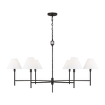 Featuring Ridgewood Extra Large Chandelier Aged Iron by Visual Comfort at Amethyst Home. Transform your space into a luxurious haven with the Ridgewood Extra Large Chandelier. This exquisite piece, crafted in aged iron, will add a touch of sophistication to any room. With its grand size and stunning design, it's the perfect statement piece for your home. Elevate your decor and bask. Amethyst Home provides interior design, new construction, custom furniture, and area rugs in the Portland metro area