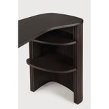 Featuring Roller Mahogany Dark Brown Max Desk by Ethnicraft at Amethyst Home. The Roller Max collection is remarkable in its design, distinguished with its stacked wood-stick effect. With its organic yet contained form, the Roller Max desk is designed to adapt—whether placed in the centre of a room, tucked into a corner, or positioned by a window. It’s an inviting and versatile add. Amethyst Home provides interior design, new construction, custom furniture, and area rugs in the Monterey metro area