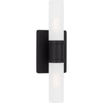 Keaton Small Two Light Wall / Bath Midnight Black