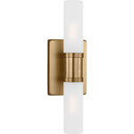 Keaton Small Two Light Wall / Bath Satin Brass