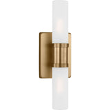 Keaton Small Two Light Wall / Bath Satin Brass