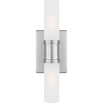 Keaton Small Two Light Wall / Bath Brushed Nickel | shipping 10/04/2026