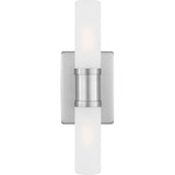 Keaton Small Two Light Wall / Bath Brushed Nickel | shipping 10/04/2026