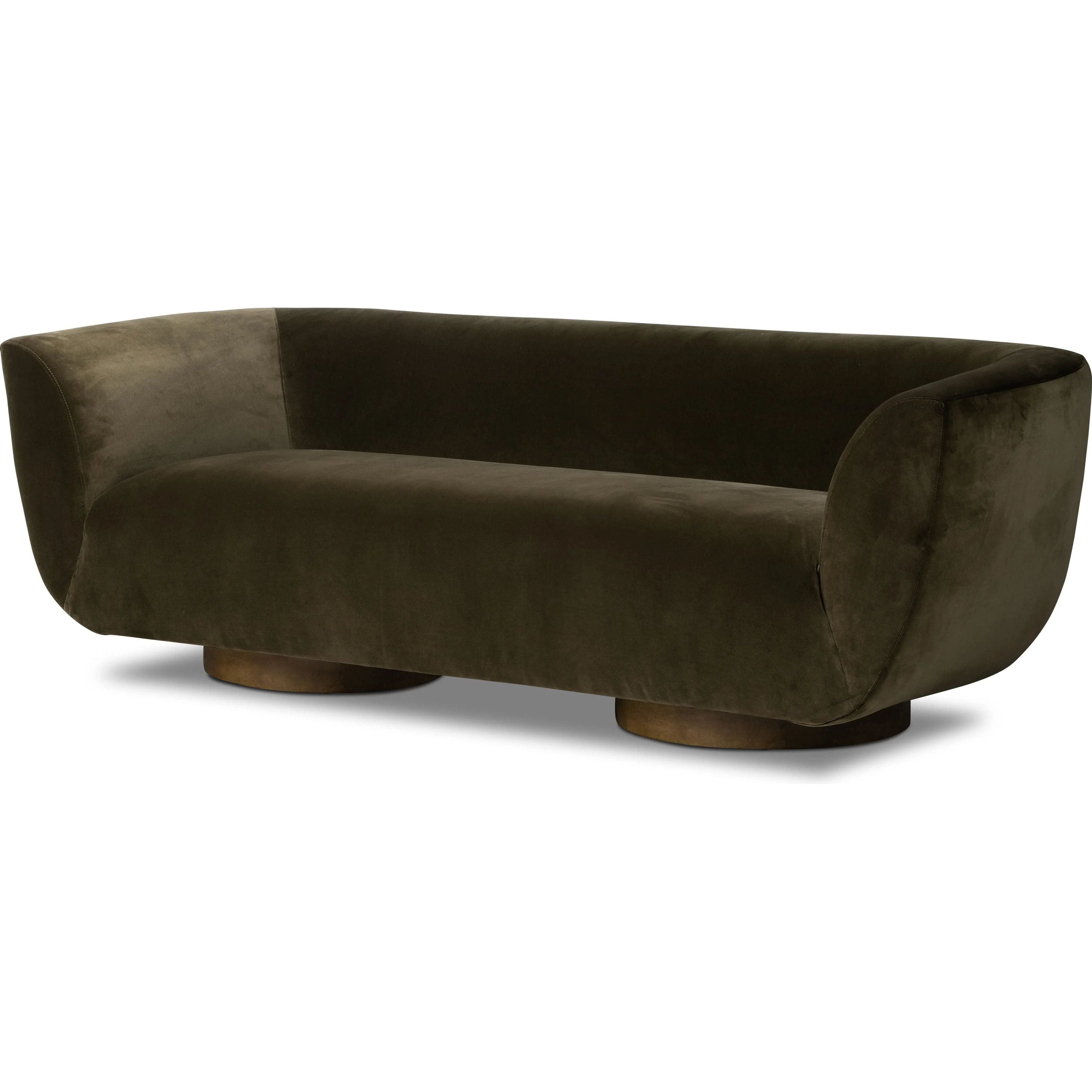Sabine 87"-Surrey Olive Sofa  Four Hands