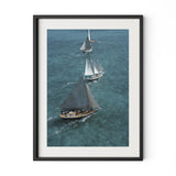 Sailing In The Bahamas by Slim Aarons - Black Maple