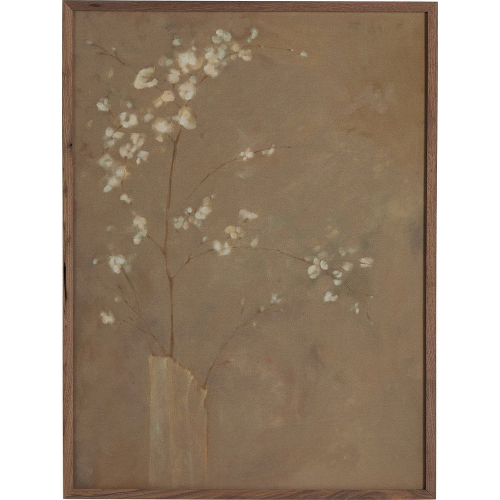 Featuring Sakura by Jess Engle by Four Hands at Amethyst Home. Austin-based artist Jess Engle taps nature and geometry for artistic inspiration. Raw canvas is wrapped and flush mounted in a rustic walnut frame. Handmade in Austin, Texas.18" x 24"Overall Dimensions: 18.00"w x 1.50"d x 24.00"hWeight: 15.00 lbs30" x 40"Overall Dimensions: 30.00"w x 2.50"d x 40.00"hWeight: 20.00 l. Amethyst Home provides interior design, new construction, custom furniture, and area rugs in the Newport Beach metro area