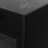 Santiago Bar Cabinet - Smoked Black Mango | shipping 10/25/2026