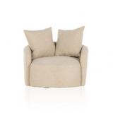 Chloe Socorro Taupe Swivel Chair | shipping 5/25/2024
