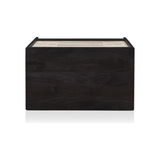 Black wash mango frames inset woven cane, for a light, textural look with organic allure. Three spacious drawers provide plenty of closed storage. Amethyst Home provides interior design, new construction, custom furniture and area rugs in the Tampa metro area