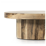 Hudson Splated Primavera Pedestal Coffee Table | ready to ship!