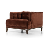 Dylan Rust Velvet Chair - Floor Model
