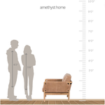 Featuring Navarro Palermo Drift Chair by Four Hands at Amethyst Home. Safari inspiration meets zen aspirations. A cylindrical frame is crafted, smoothed and rounded from solid ash wood. Includes two loose feather-blend cushions covered in subtly distressed thick cut leather in a neutral taupe hue for a monochromatic look. Overall Dimensions: 27.75"w x 34.00. Amethyst Home provides interior design, new home construction design consulting, vintage area rugs, and lighting in the Park City metro area.