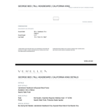 A perfect blend of modern design and cozy comfort, featuring a rounded headboard, sleek wooden accent, and fun rounded legs, making it the ultimate stylish sanctuary for a good night's sleep! Amethyst Home provides interior design, new home construction design consulting, vintage area rugs, and lighting in the Washington metro area.