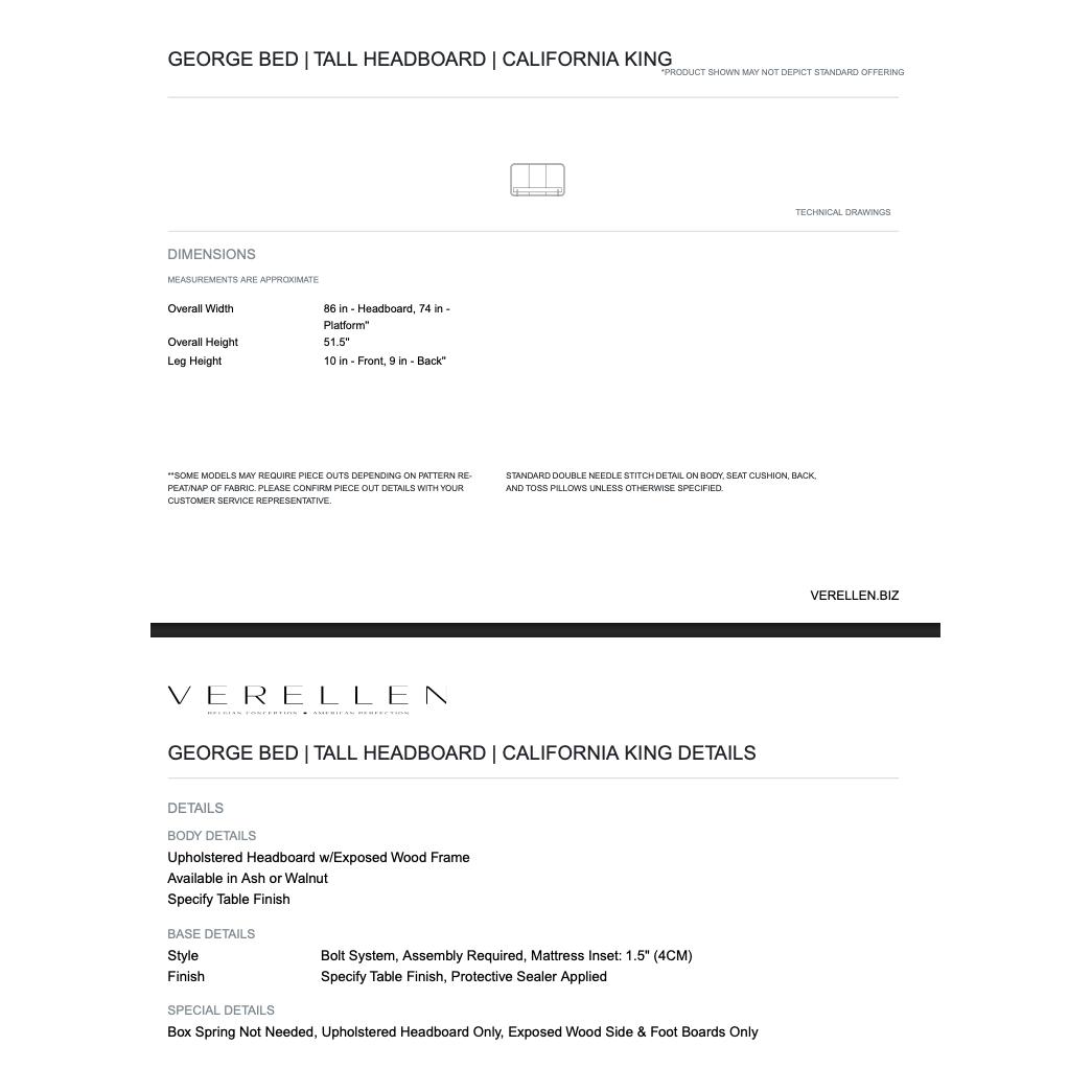A perfect blend of modern design and cozy comfort, featuring a rounded headboard, sleek wooden accent, and fun rounded legs, making it the ultimate stylish sanctuary for a good night's sleep! Amethyst Home provides interior design, new home construction design consulting, vintage area rugs, and lighting in the Austin metro area.