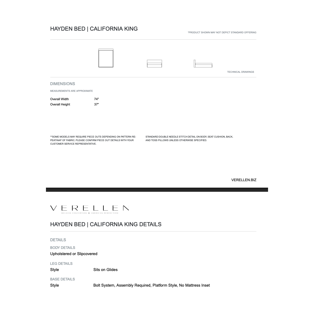 The Hayden Bed is a chic and minimalist dream, featuring a sleek upholstered headboard that promises to elevate your bedroom décor while providing the ultimate cozy spot for a restful night's sleep! Amethyst Home provides interior design, new home construction design consulting, vintage area rugs, and lighting in the Laguna Beach metro area.
