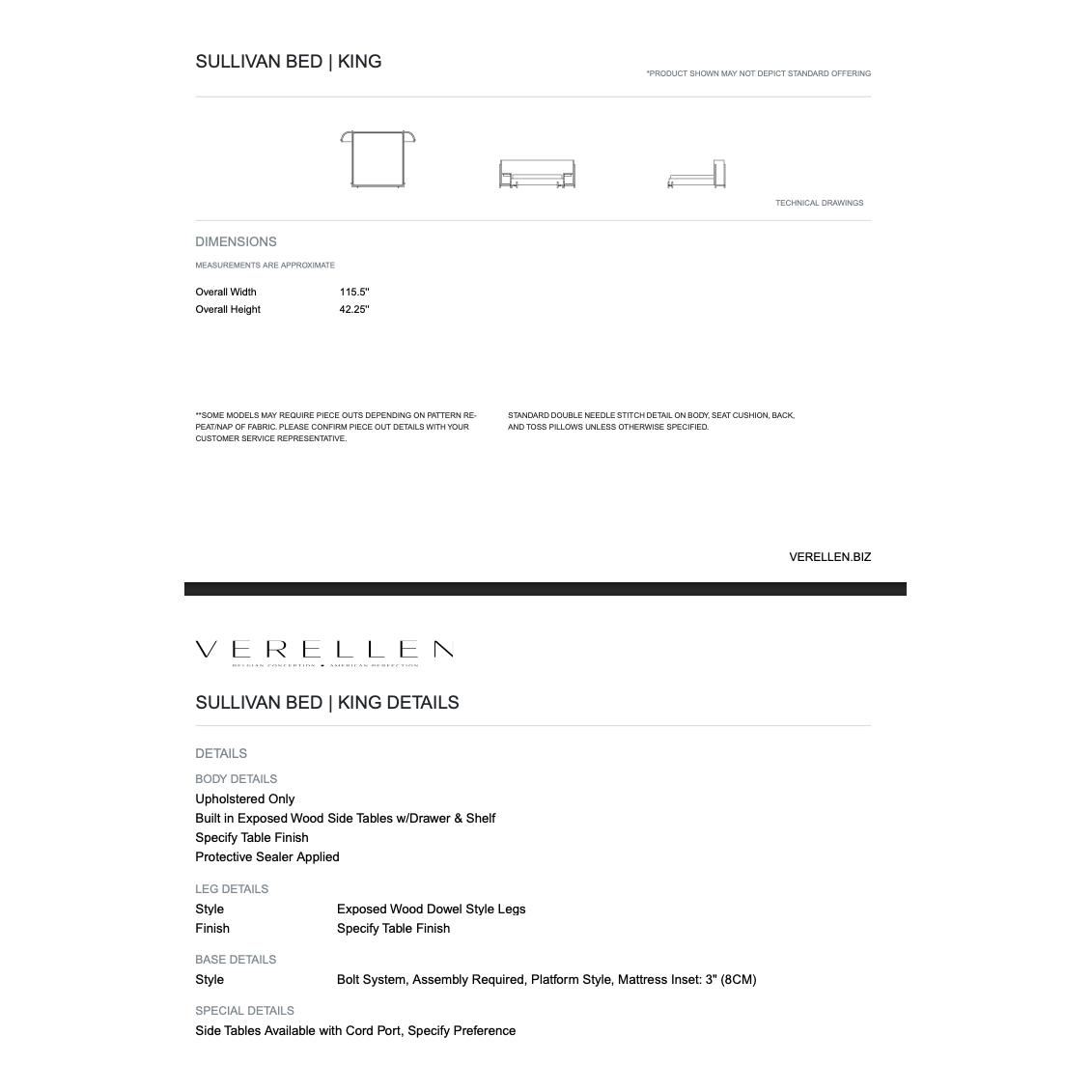 A blend of luxury and practicality, the Sullivan Bed features an expansive, cushioned headboard with integrated shelves, seamlessly marrying stylish elegance with functional sophistication. Amethyst Home provides interior design, new home construction design consulting, vintage area rugs, and lighting in the Omaha metro area.
