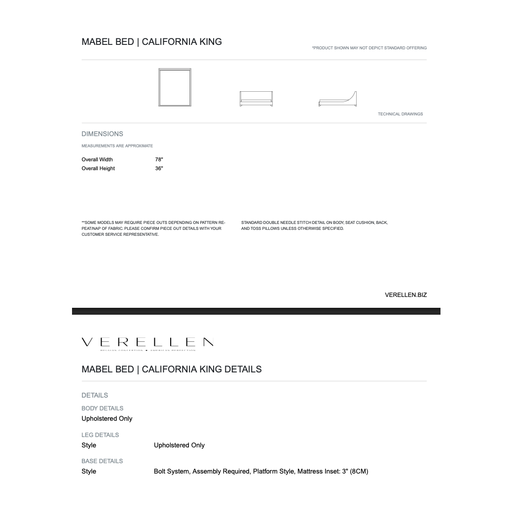 A modern marvel with an elegantly sloped headboard and upholstered legs.  Its minimalist design is perfect for adding a touch of contemporary flair! Amethyst Home provides interior design, new home construction design consulting, vintage area rugs, and lighting in the Monterey metro area.