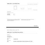 A modern marvel with an elegantly sloped headboard and upholstered legs.  Its minimalist design is perfect for adding a touch of contemporary flair! Amethyst Home provides interior design, new home construction design consulting, vintage area rugs, and lighting in the Monterey metro area.