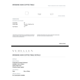 The Brisbane Coffee Table is part of an architectural series where vertical and horizontal planes, voids and solids have a rhythmic and playful conversation. Amethyst Home provides interior design, new home construction design consulting, vintage area rugs, and lighting in the Omaha metro area.