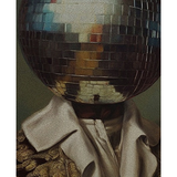 Disco Head King - Altered Collage Art Art