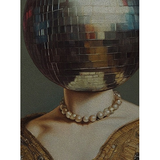 Disco Head Queen - Altered Collage Art Art